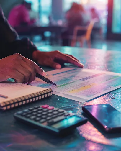 تخطيط وتعلّم على المكتب