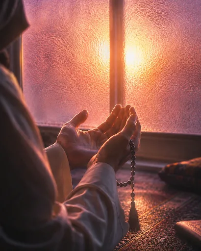 تأمل هادئ عند ماء ساكن
